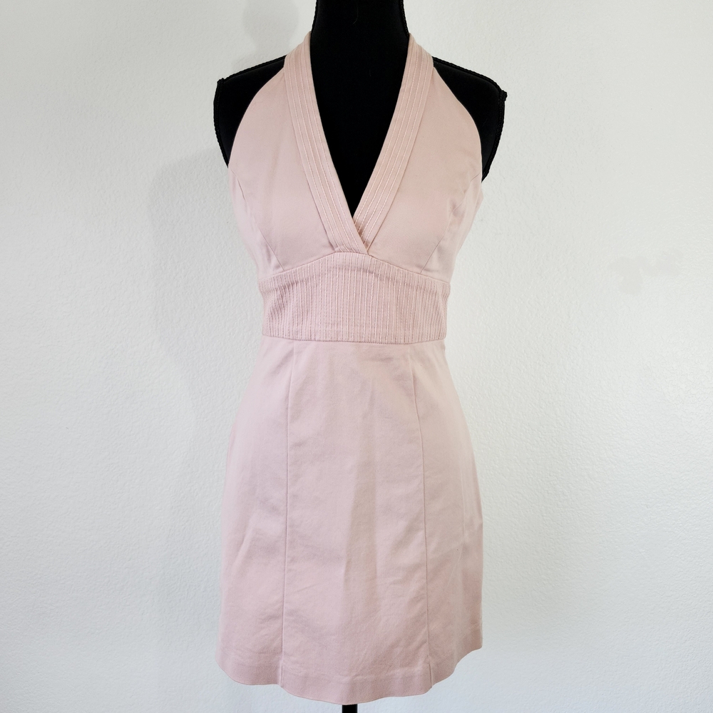 bebe Blush Halter Dress NWOT